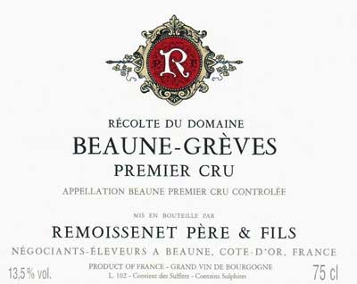 Remoissenet Les Greves Beaune 1er Cru