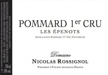 Domaine Nicolas Rossignol Epenots Pommard 1er Cru