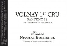 Domaine Nicolas Rossignol Santenots Volnay 1er Cru