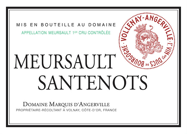 D'Angerville Meursault 1er Santenots